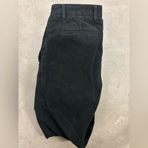 Black Crushed velvet pants - slight flare cut - Made in Turkey - size 29 - $20